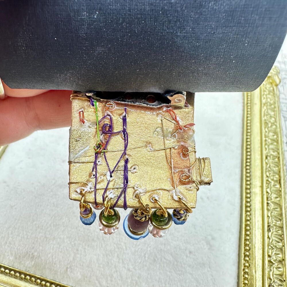 Unique Artist Designed Hand Crafted Adornments Brooch by Gail Minneapolis - Picture 4 of 8